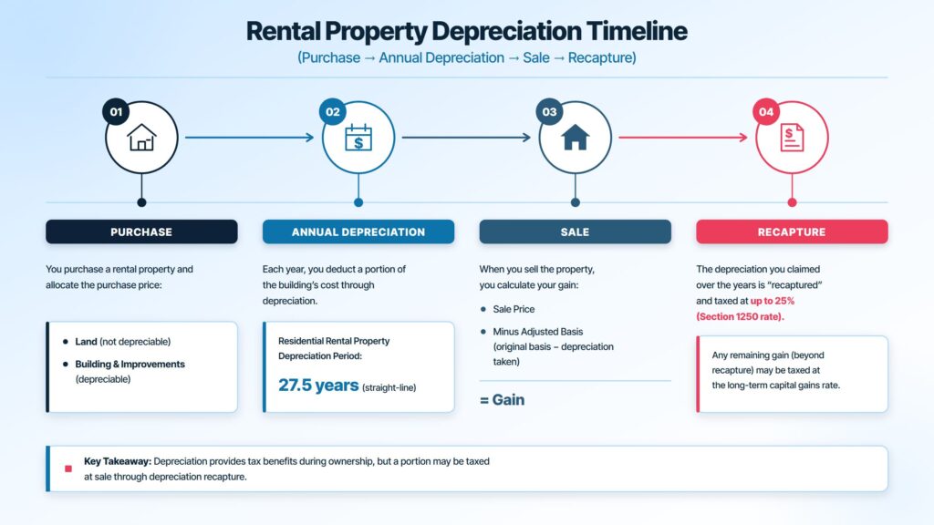 Timeline for depreciation recapture rental property
